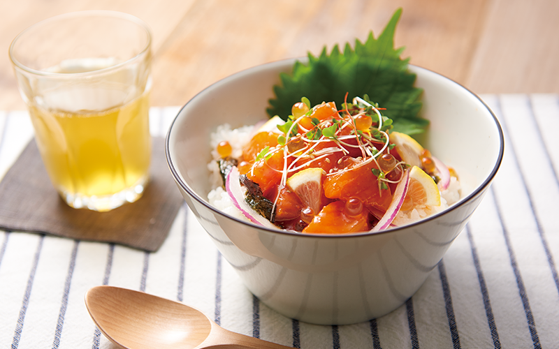 醬漬鮭魚親子蓋飯